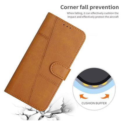 For Redmi K90 Pro Max / Poco F8 Ultra Stitching Calf Texture Buckle Leather Phone Case(Yellow)