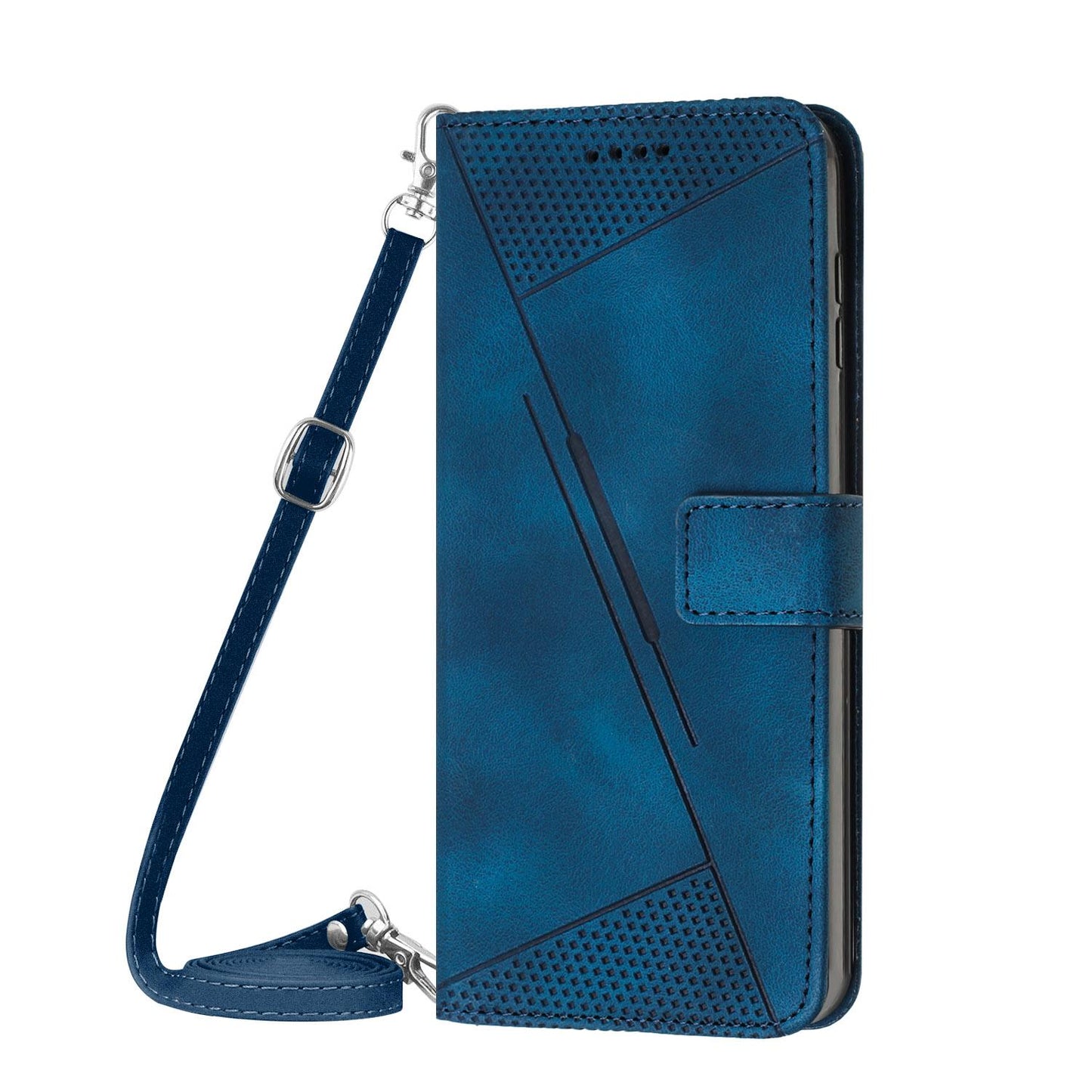 For Redmi K90 Pro Max / Poco F8 Ultra Dream Triangle Leather Phone Case with Lanyard(Blue)