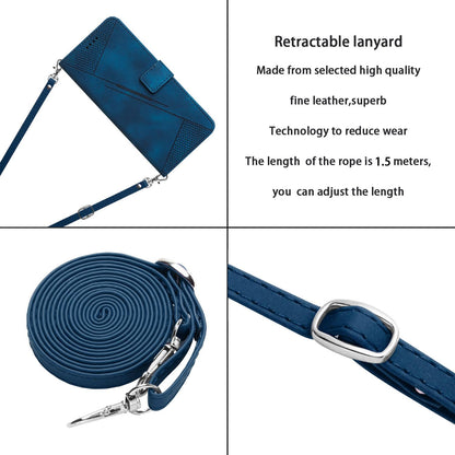For Redmi K90 Pro Max / Poco F8 Ultra Dream Triangle Leather Phone Case with Lanyard(Blue)