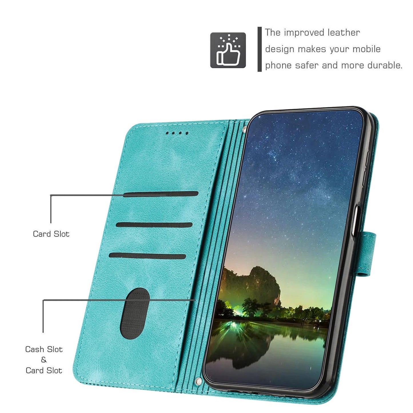 For Redmi K90 Pro Max / Poco F8 Ultra Dream Triangle Leather Phone Case with Lanyard(Green)