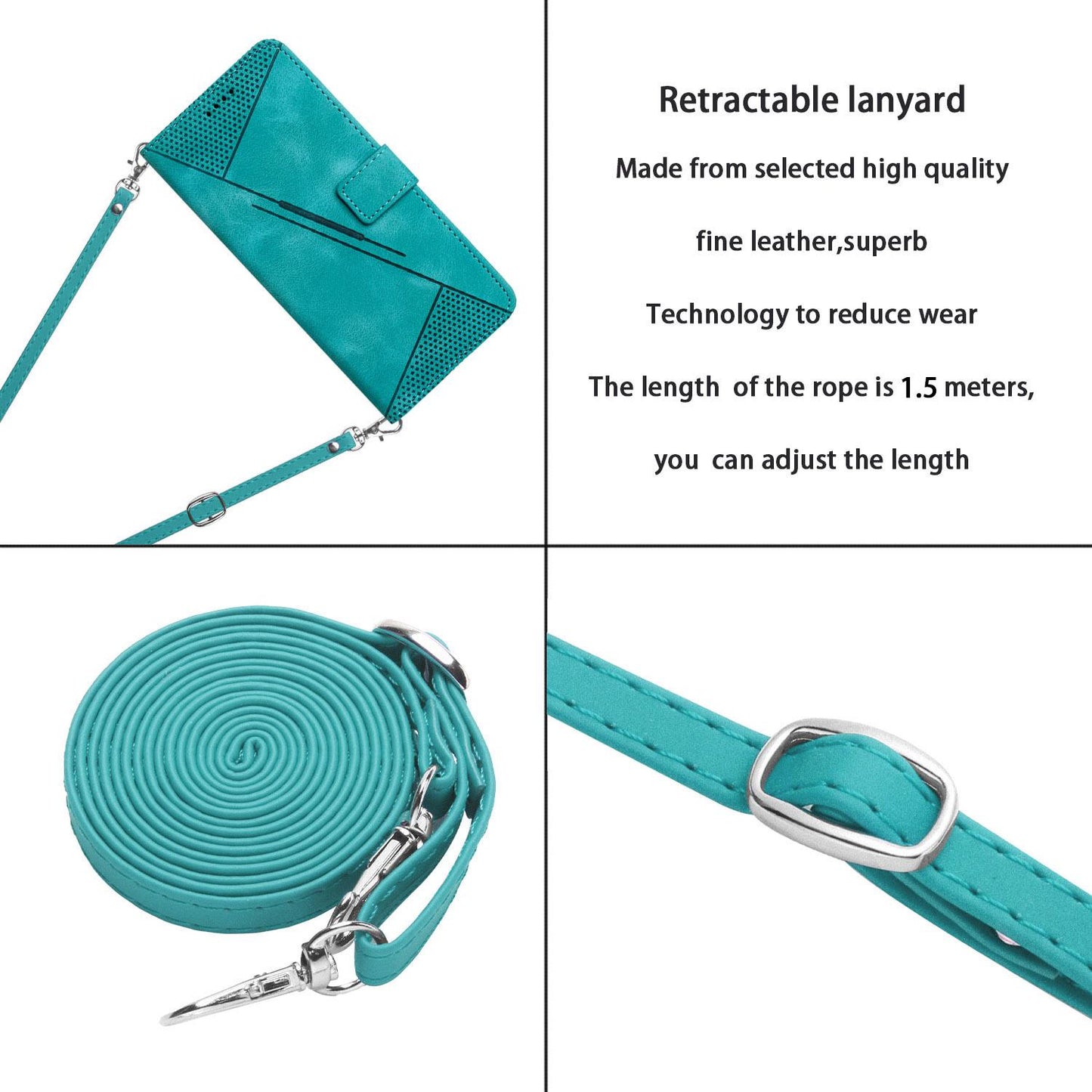 For Redmi K90 Pro Max / Poco F8 Ultra Dream Triangle Leather Phone Case with Lanyard(Green)