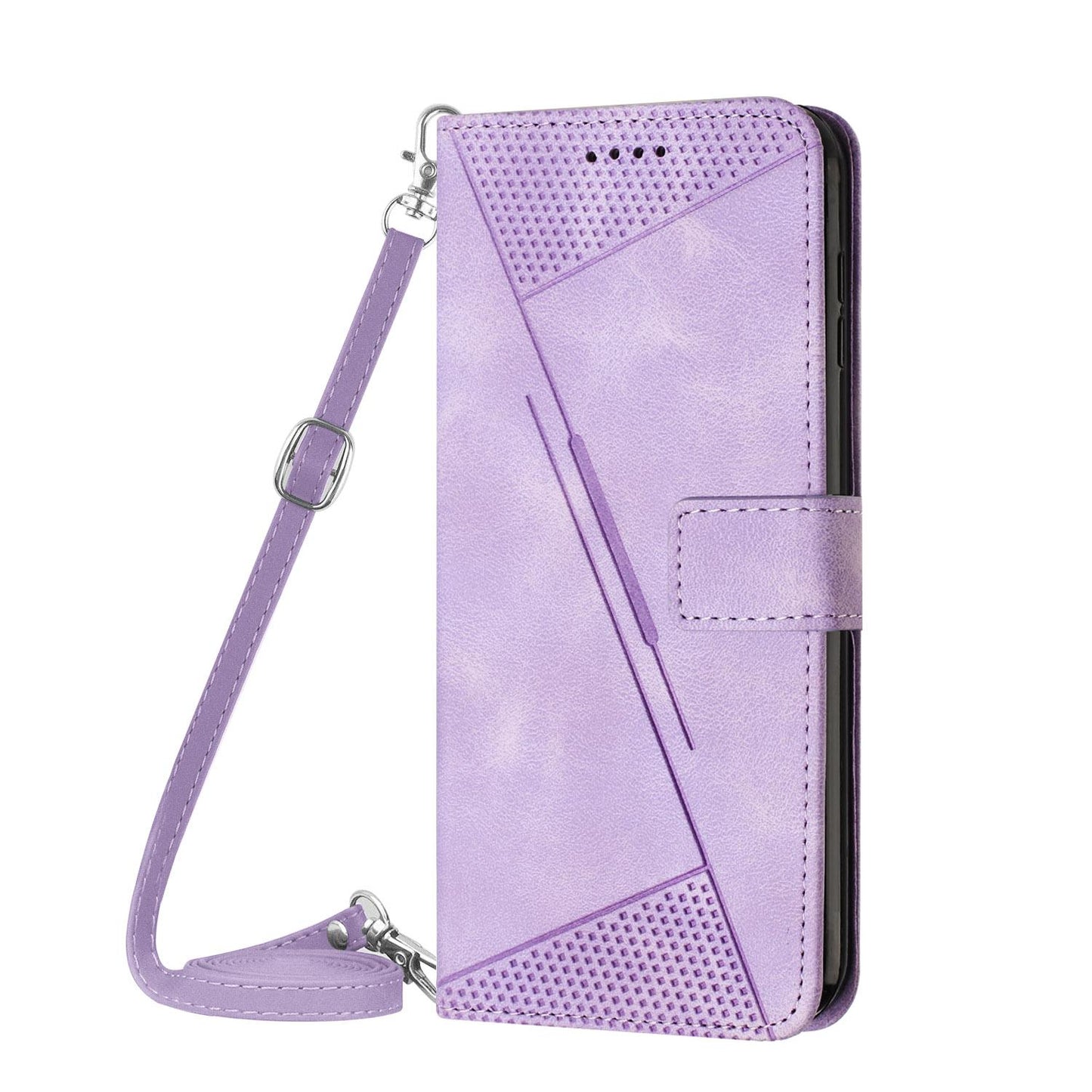 For Redmi K90 Pro Max / Poco F8 Ultra Dream Triangle Leather Phone Case with Lanyard(Purple)