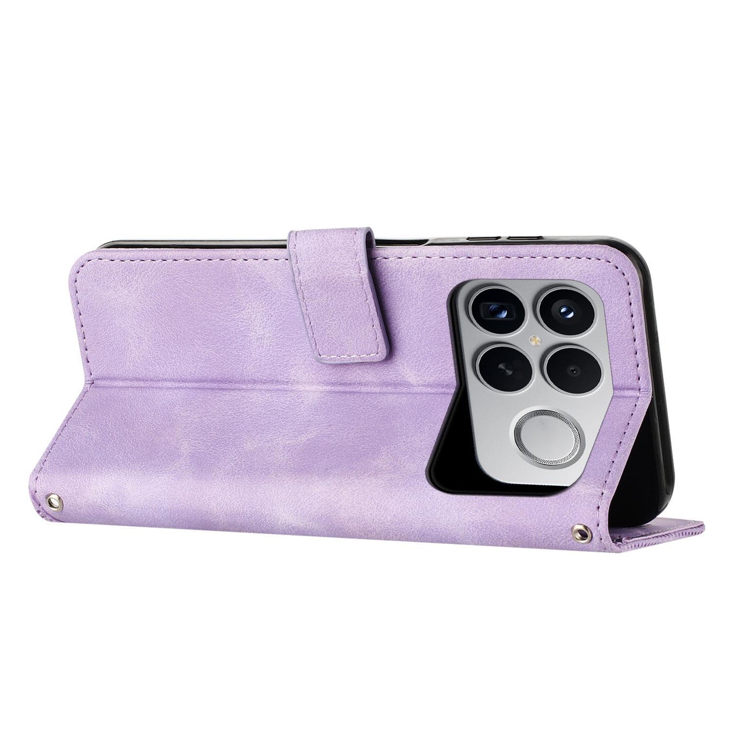 For Redmi K90 Pro Max / Poco F8 Ultra Dream Triangle Leather Phone Case with Lanyard(Purple)