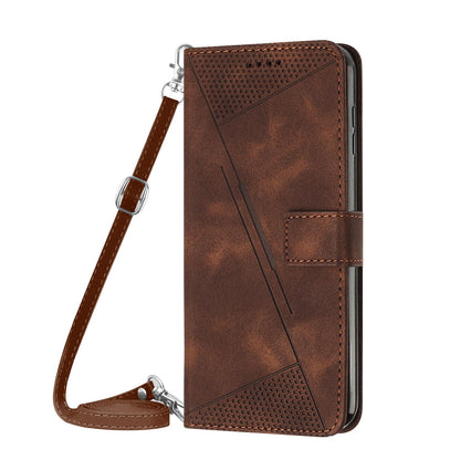For Redmi K90 Pro Max / Poco F8 Ultra Dream Triangle Leather Phone Case with Lanyard(Brown)