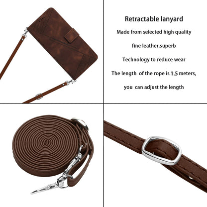 For Redmi K90 Pro Max / Poco F8 Ultra Dream Triangle Leather Phone Case with Lanyard(Brown)