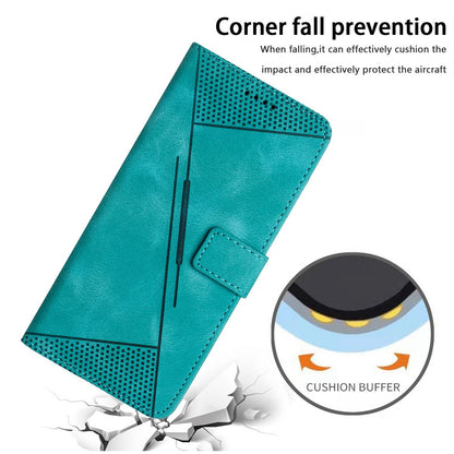 For Redmi Note 17 4G Global 169.7mm Dream Triangle Leather Phone Case with Lanyard - Green - EDA007267725C