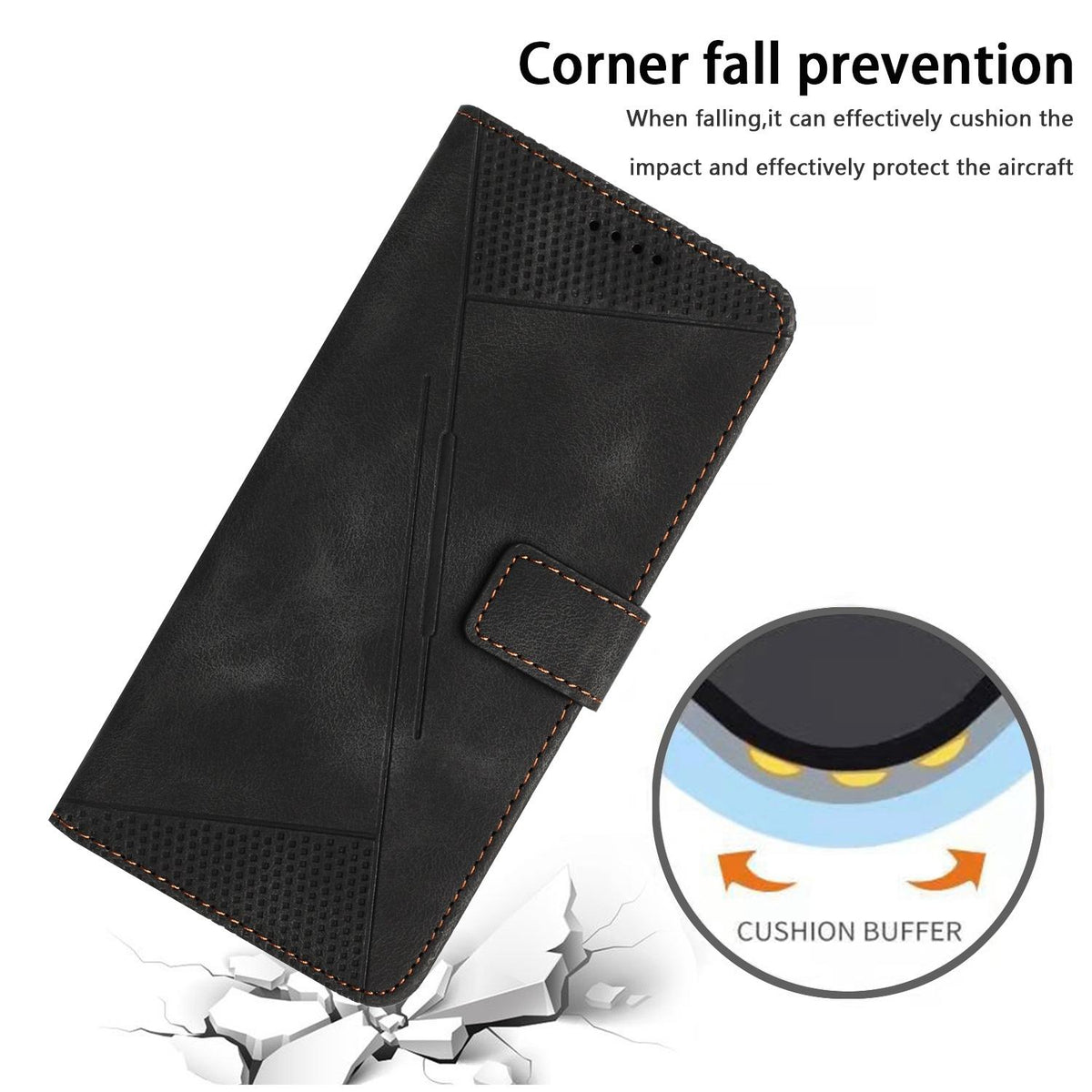 For Redmi Note 17 4G Global 169.7mm Dream Triangle Leather Phone Case with Lanyard - Black - EDA007267725F