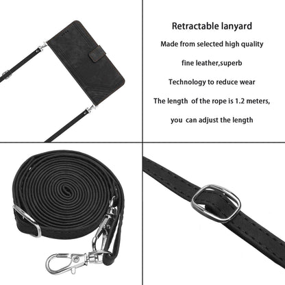 For Redmi K90 Pro Max / Poco F8 Ultra Skin Feel Stripe Pattern Leather Phone Case with Lanyard(Black)