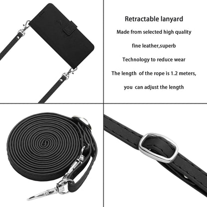 For Redmi K90 Pro Max / Poco F8 Ultra Skin Feel Heart Embossed Leather Phone Case with Long Lanyard(Black)