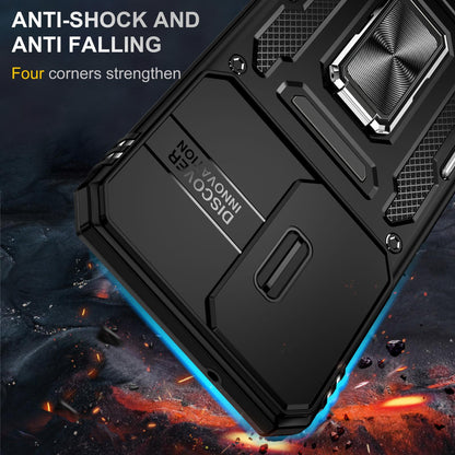 For Galaxy A27 5G Armor PC Hybrid TPU Camera Shield Phone Case - Black - EDA007270706D