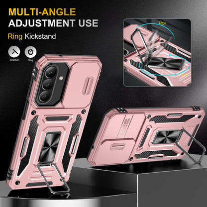For Galaxy A27 5G Armor PC Hybrid TPU Camera Shield Phone Case - Rose Gold - EDA007270706F