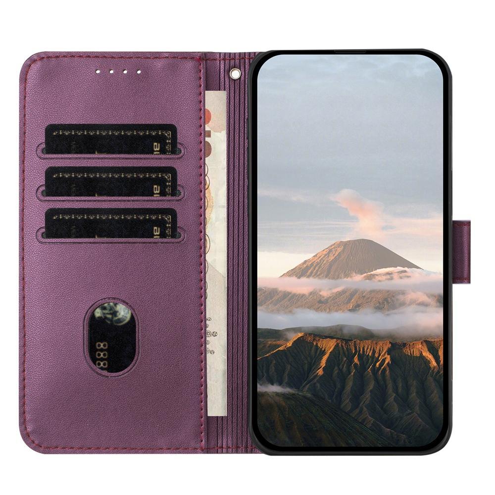 For Redmi K90 Pro Max / Poco F8 Ultra Triangle Pattern Buckle Clasp Leather Phone Case(Dark Purple)
