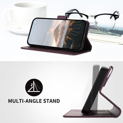 For Redmi K90 Pro Max / Poco F8 Ultra Triangle Pattern Buckle Clasp Leather Phone Case(Dark Purple)
