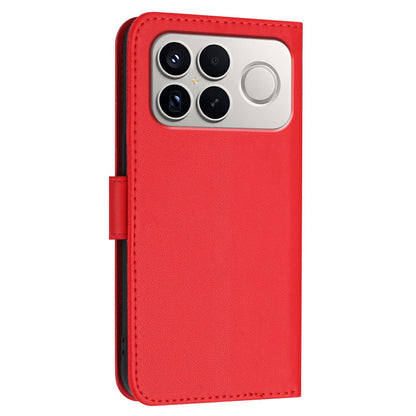 For Redmi K90 Pro Max / Poco F8 Ultra Triangle Pattern Buckle Clasp Leather Phone Case(Red)