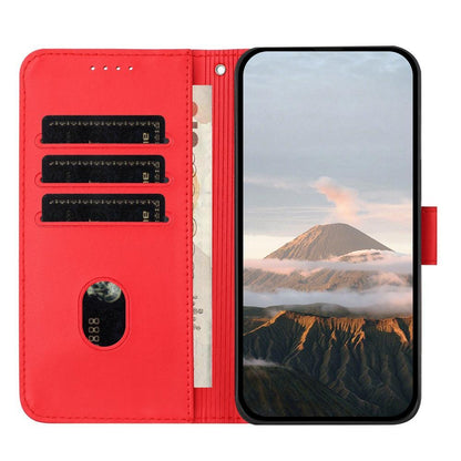 For Redmi K90 Pro Max / Poco F8 Ultra Triangle Pattern Buckle Clasp Leather Phone Case(Red)