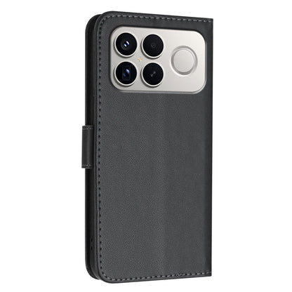 For Redmi K90 Pro Max / Poco F8 Ultra Triangle Pattern Buckle Clasp Leather Phone Case(Black)