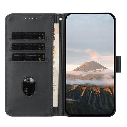 For Redmi K90 Pro Max / Poco F8 Ultra Triangle Pattern Buckle Clasp Leather Phone Case(Black)