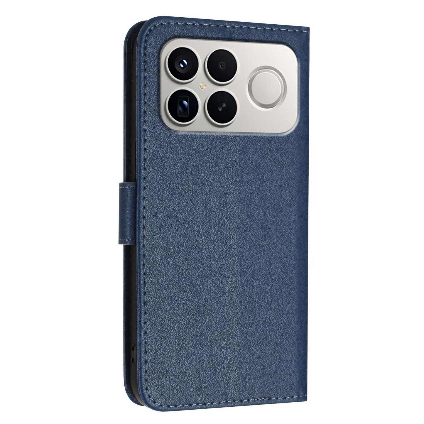 For Redmi K90 Pro Max / Poco F8 Ultra Triangle Pattern Buckle Clasp Leather Phone Case(Royal Blue)