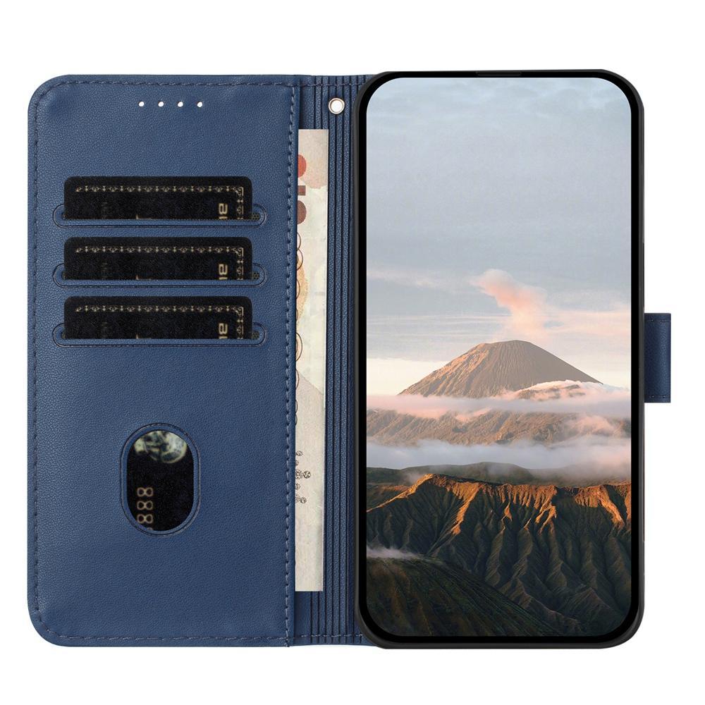 For Redmi K90 Pro Max / Poco F8 Ultra Triangle Pattern Buckle Clasp Leather Phone Case(Royal Blue)