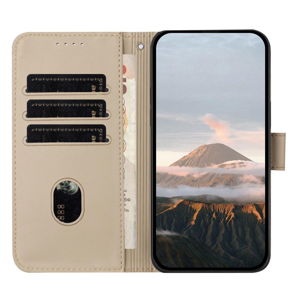 For Redmi K90 Pro Max / Poco F8 Ultra Triangle Pattern Buckle Clasp Leather Phone Case(Gold)
