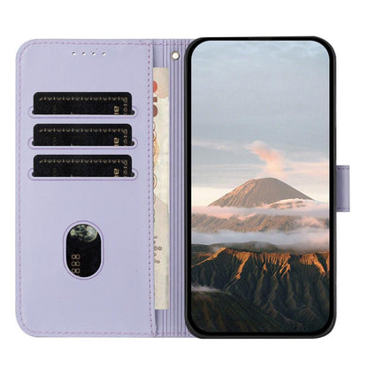 For Redmi K90 Pro Max / Poco F8 Ultra Triangle Pattern Buckle Clasp Leather Phone Case(Light Purple)