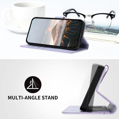 For Redmi K90 Pro Max / Poco F8 Ultra Triangle Pattern Buckle Clasp Leather Phone Case(Light Purple)