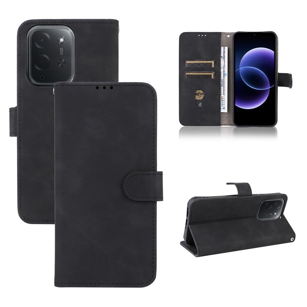 For Xiaomi Poco C95 Pro Skin Feel Magnetic Flip Leather Phone Case(Black)