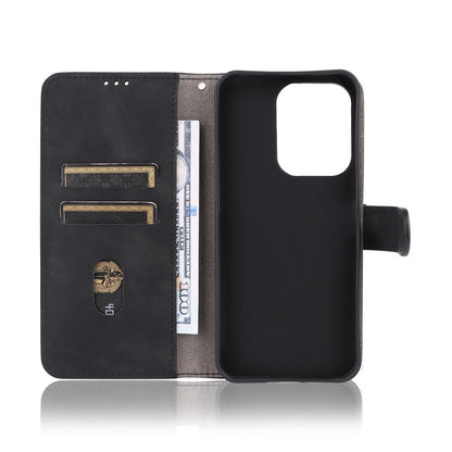 For Xiaomi Poco C95 Pro Skin Feel Magnetic Flip Leather Phone Case(Black)