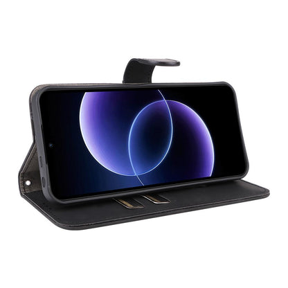 For Xiaomi Poco C95 Pro Skin Feel Magnetic Flip Leather Phone Case(Black)