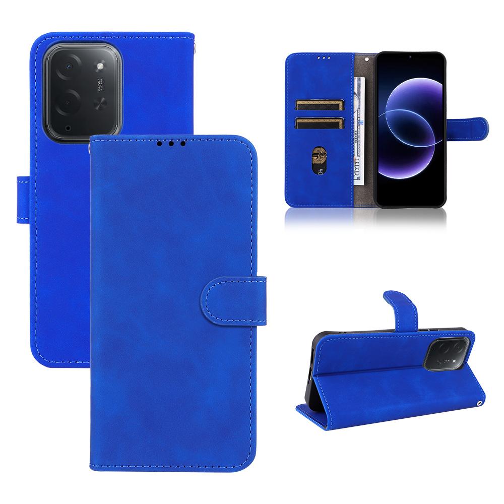 For Xiaomi Poco C95 Pro Skin Feel Magnetic Flip Leather Phone Case(Blue)
