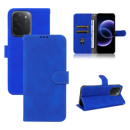 For Xiaomi Poco C95 Pro Skin Feel Magnetic Flip Leather Phone Case(Blue)