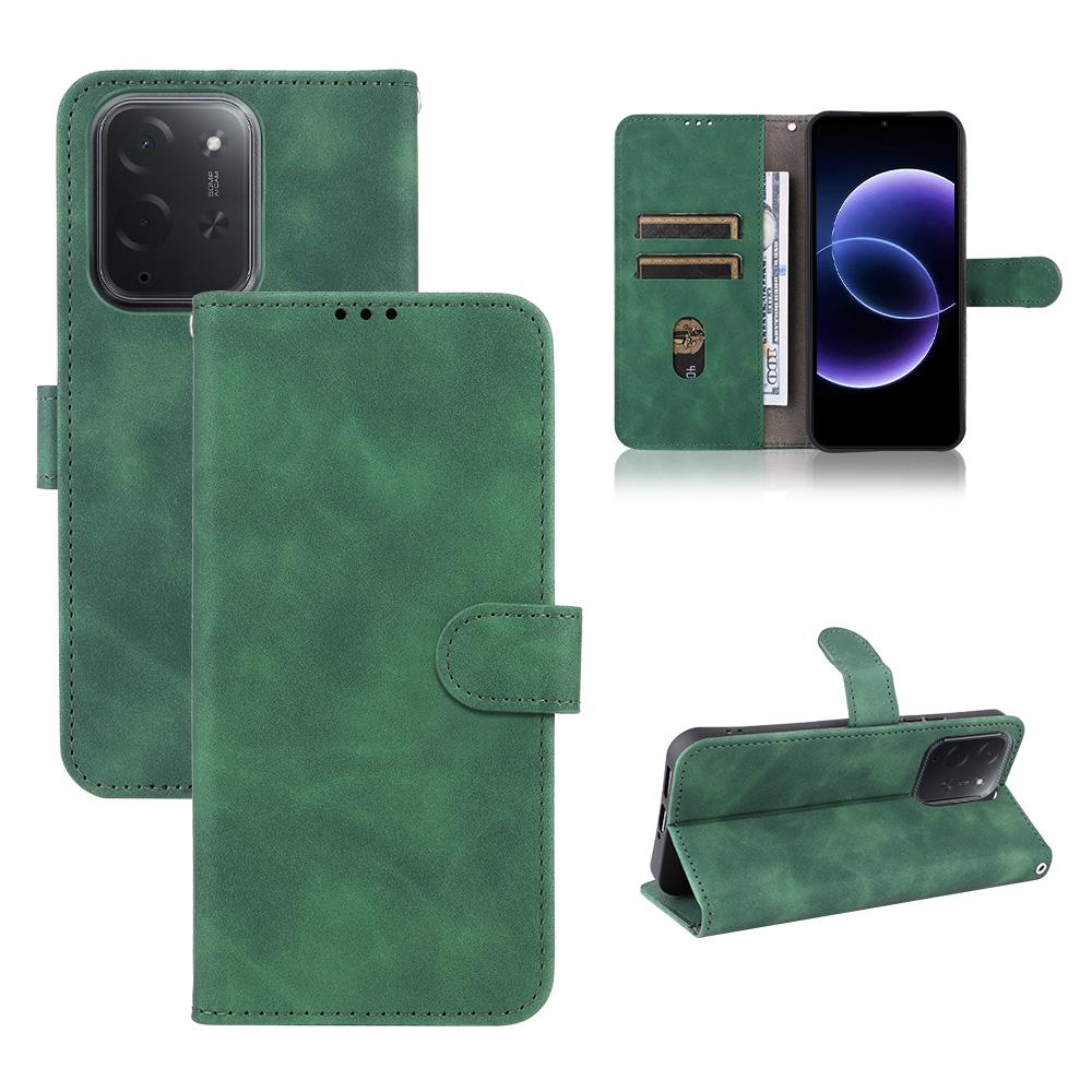 For Xiaomi Poco C95 Pro Skin Feel Magnetic Flip Leather Phone Case(Green)