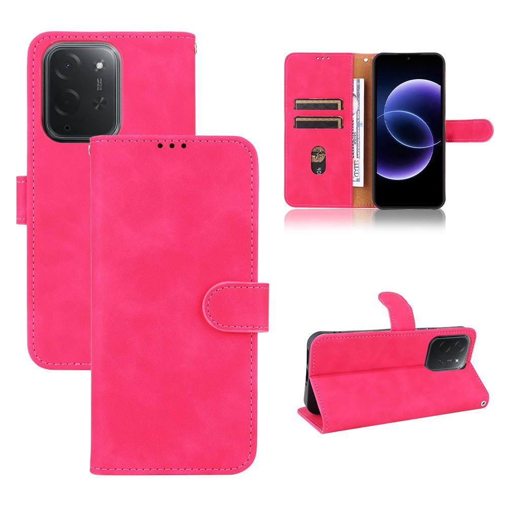 For Xiaomi Poco C95 Pro Skin Feel Magnetic Flip Leather Phone Case(Rose Red)
