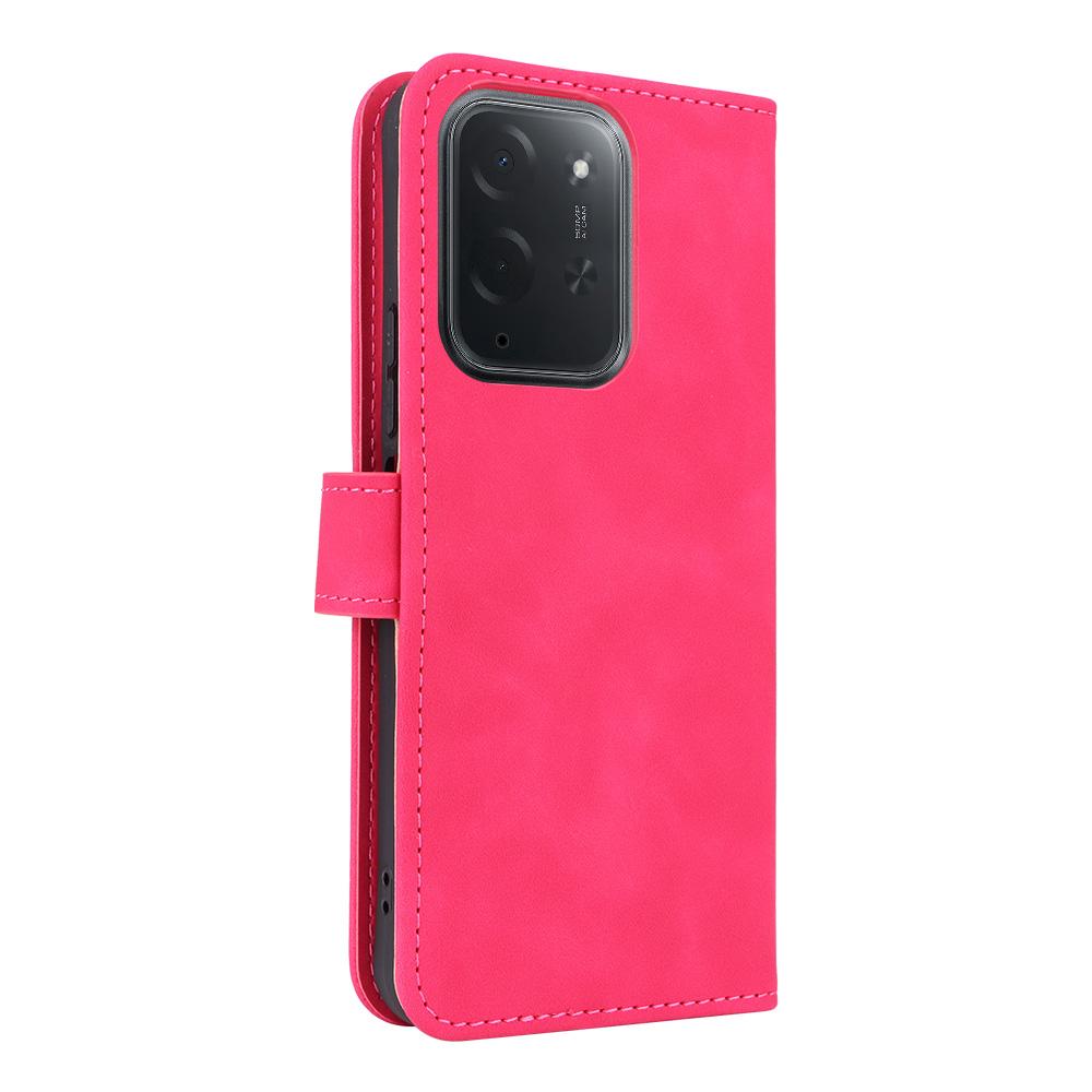 For Xiaomi Poco C95 Pro Skin Feel Magnetic Flip Leather Phone Case(Rose Red)