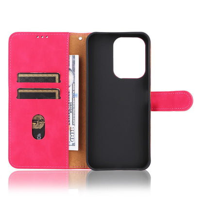For Xiaomi Poco C95 Pro Skin Feel Magnetic Flip Leather Phone Case(Rose Red)
