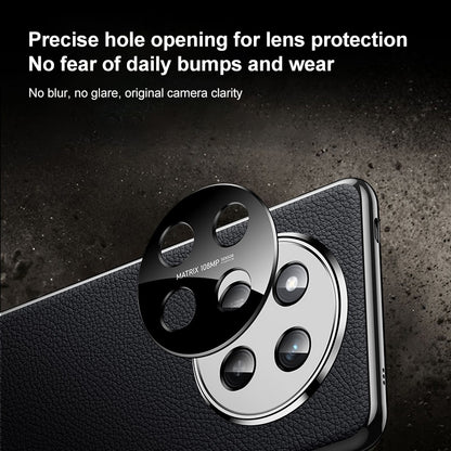 For Honor X70 5G Genuine Leather PC Phone Case - Orange - EDA007287908C