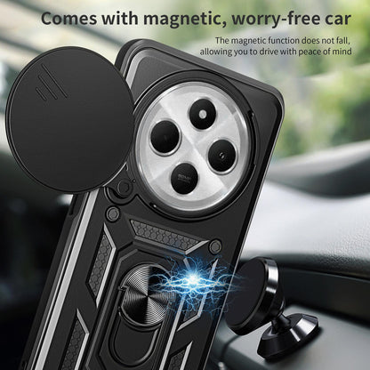 For Redmi 17C 4G 171mm Sliding Camera Cover Design TPU+PC Phone Case(Red)