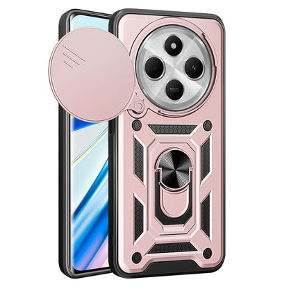 For Redmi 17C 4G 171mm Sliding Camera Cover Design TPU+PC Phone Case(Rose Gold)