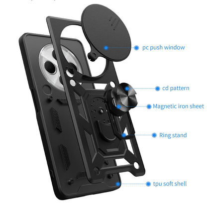 For Redmi 17C 4G 171mm Sliding Camera Cover Design TPU+PC Phone Case(Silver)