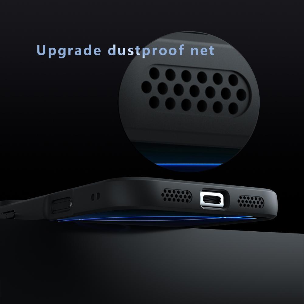 For iPhone 18 Pro C-type Armor MagSafe PC Hybrid TPU Phone Case - Frosted Black - EDA007314912A
