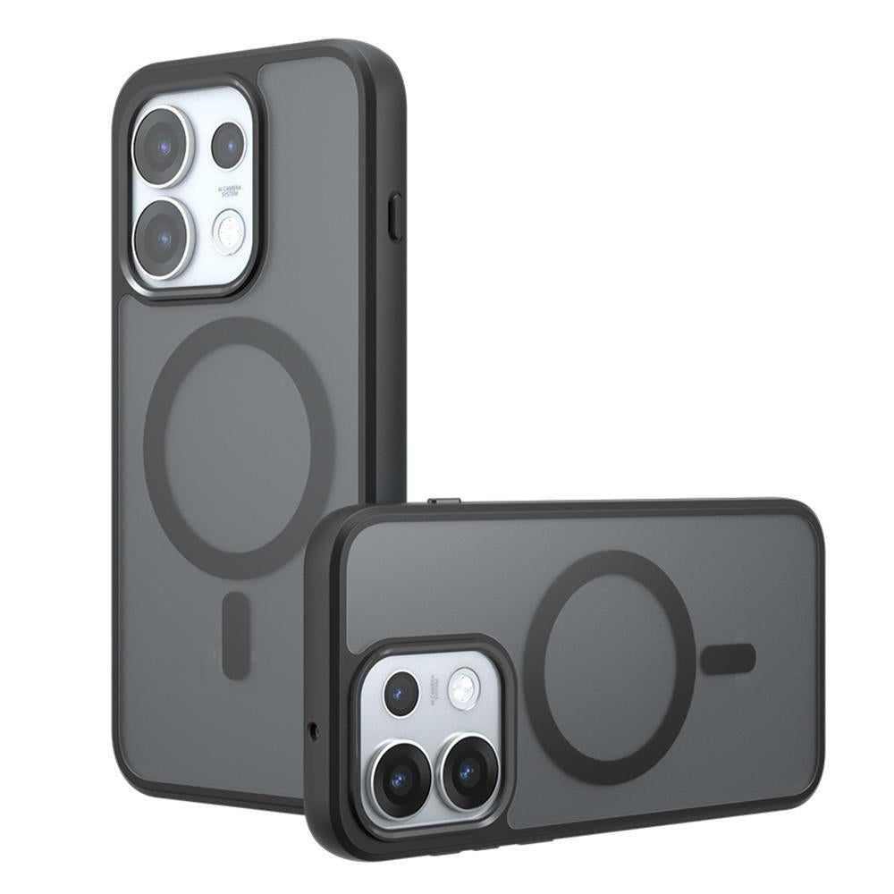 For OPPO Reno16 / Reno16 Pro Global Armor MagSafe PC Hybrid TPU Phone Case - Frosted Black - EDA007315017A