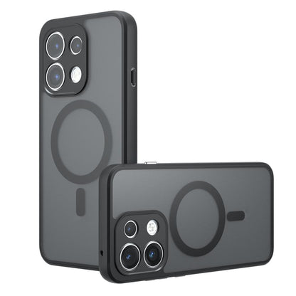 For OPPO Reno16 F / Reno16 FS / Reno16c Armor MagSafe PC Hybrid TPU Phone Case - Frosted Black - EDA007315018A