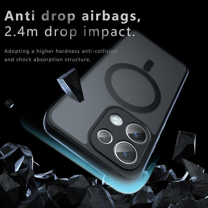 For OPPO Reno16 F / Reno16 FS / Reno16c Armor MagSafe PC Hybrid TPU Phone Case - Frosted Black - EDA007315018A