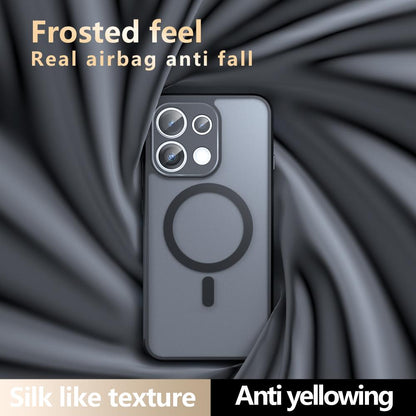 For OPPO Reno16 F / Reno16 FS / Reno16c Armor MagSafe PC Hybrid TPU Phone Case - Frosted Black - EDA007315018A