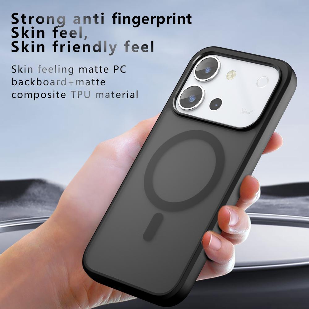 For vivo S60 / S60 Vitality 5G Armor MagSafe PC Hybrid TPU Phone Case - Frosted Black - EDA007315122A