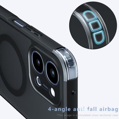 For vivo Y31d 4G / Y51 Pro 5G Armor MagSafe PC Hybrid TPU Phone Case - Frosted Black - EDA007315123A