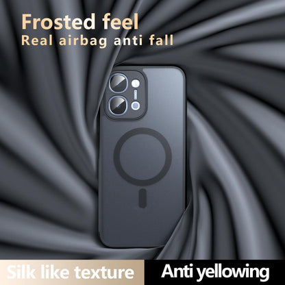 For vivo Y31d 4G / Y51 Pro 5G Armor MagSafe PC Hybrid TPU Phone Case - Frosted Black - EDA007315123A