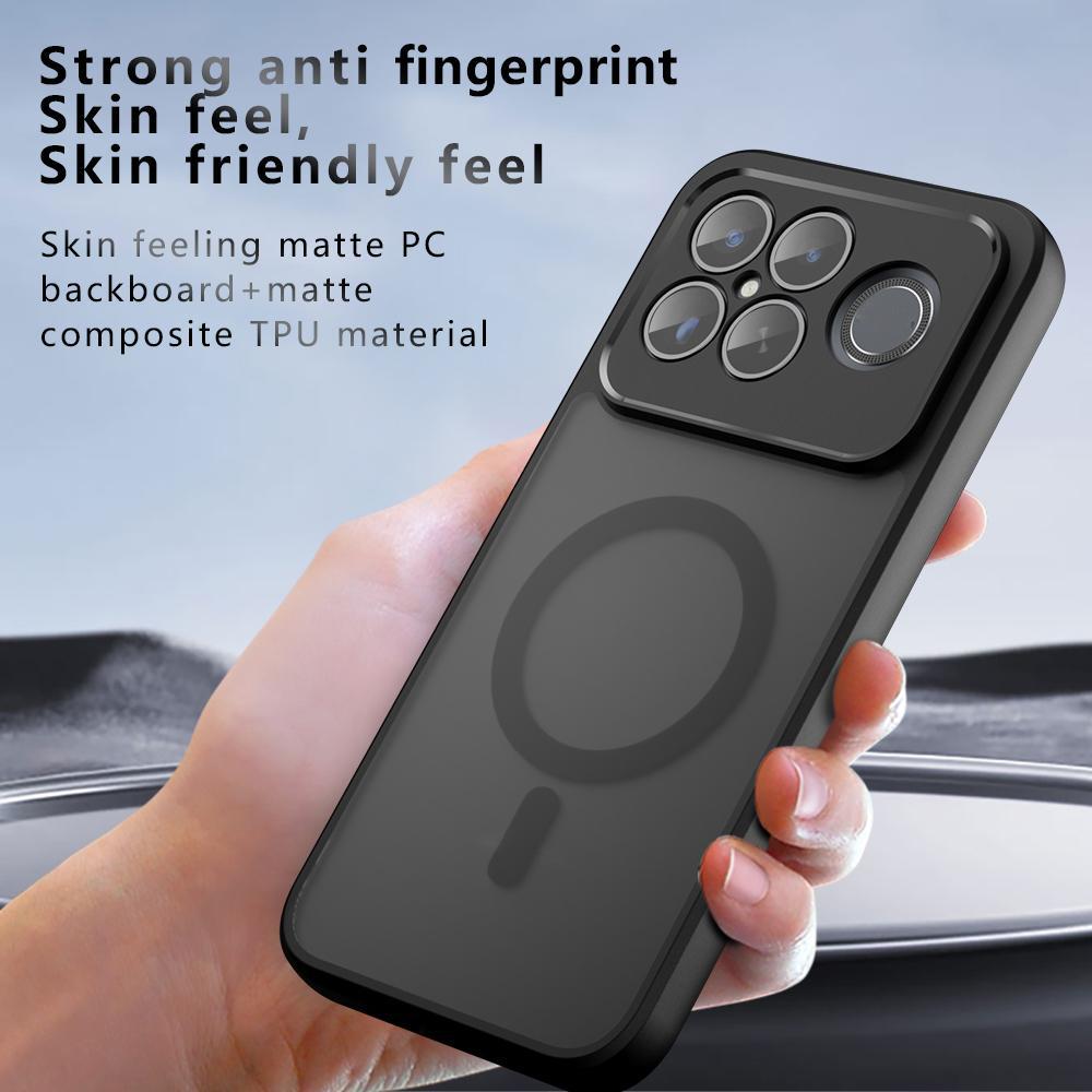 For Redmi K90 Pro Max / Poco F8 Ultra Armor MagSafe PC Hybrid TPU Phone Case(Frosted Black)
