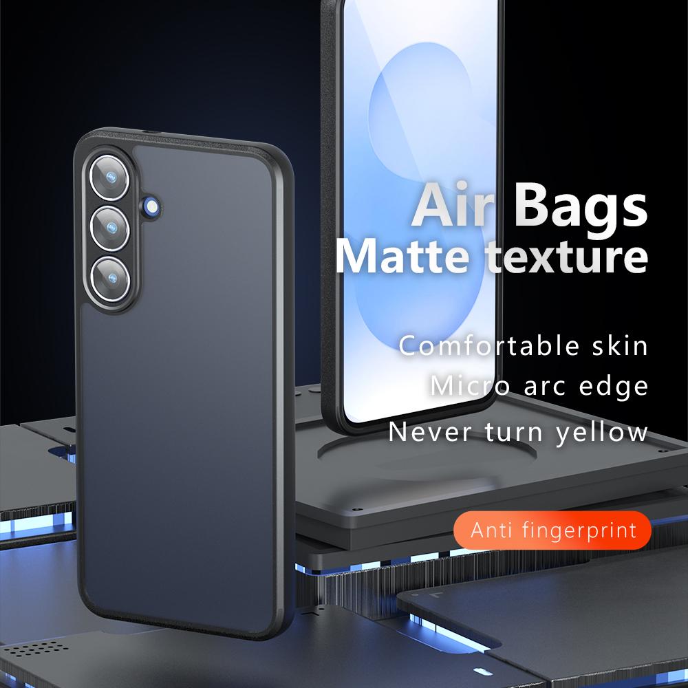 For Galaxy S26 FE 5G Armor Precise Hole PC Hybrid TPU Phone Case - Transparent - EDA007317312A