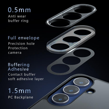 For Galaxy S26 FE 5G Armor Precise Hole PC Hybrid TPU Phone Case - Transparent - EDA007317312A